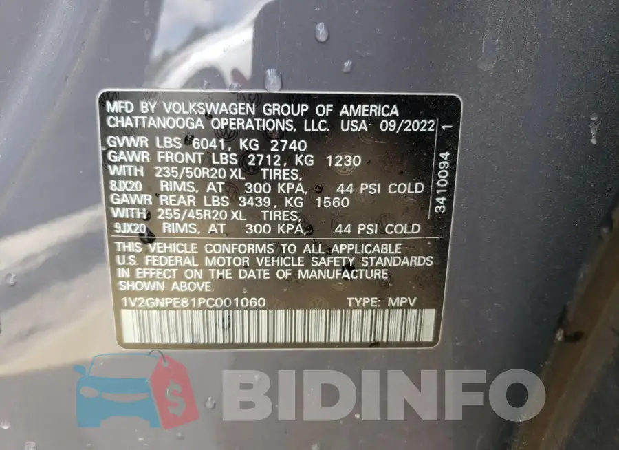 1V2GNPE81PC001060 Photo# 14