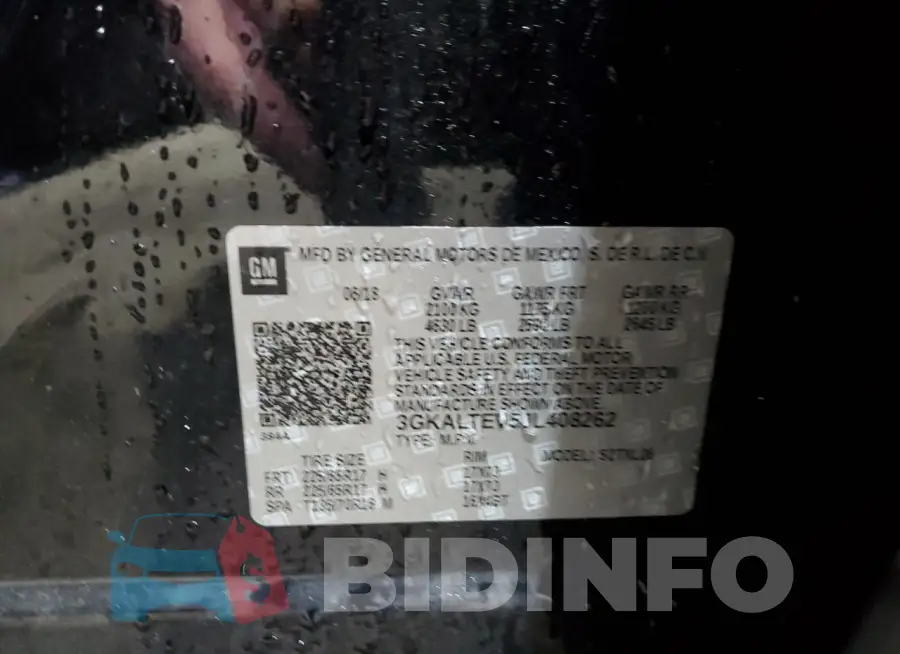 3GKALTEV5JL408262 Photo# 13