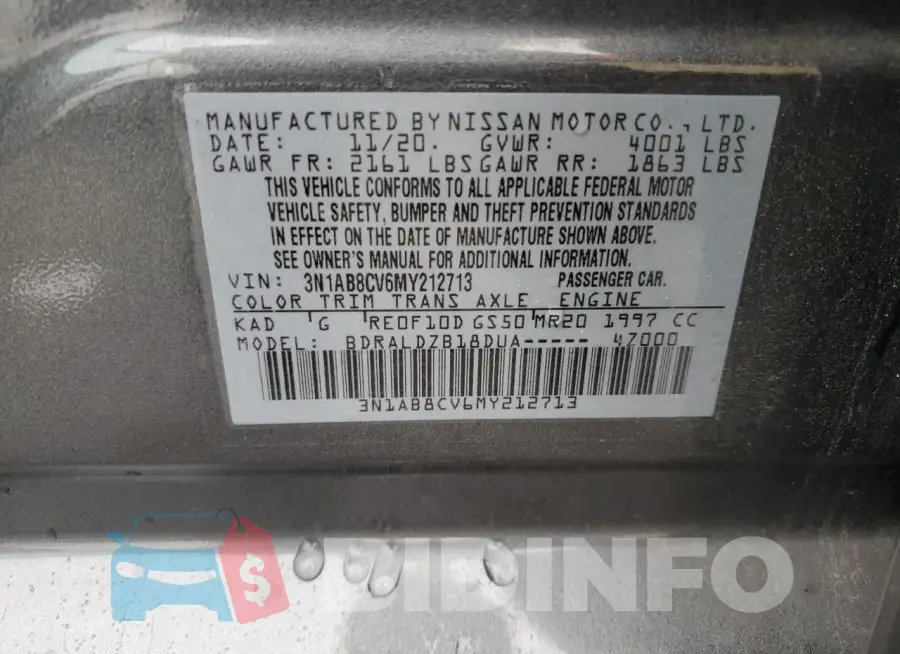 3N1AB8CV6MY212713 Photo# 12