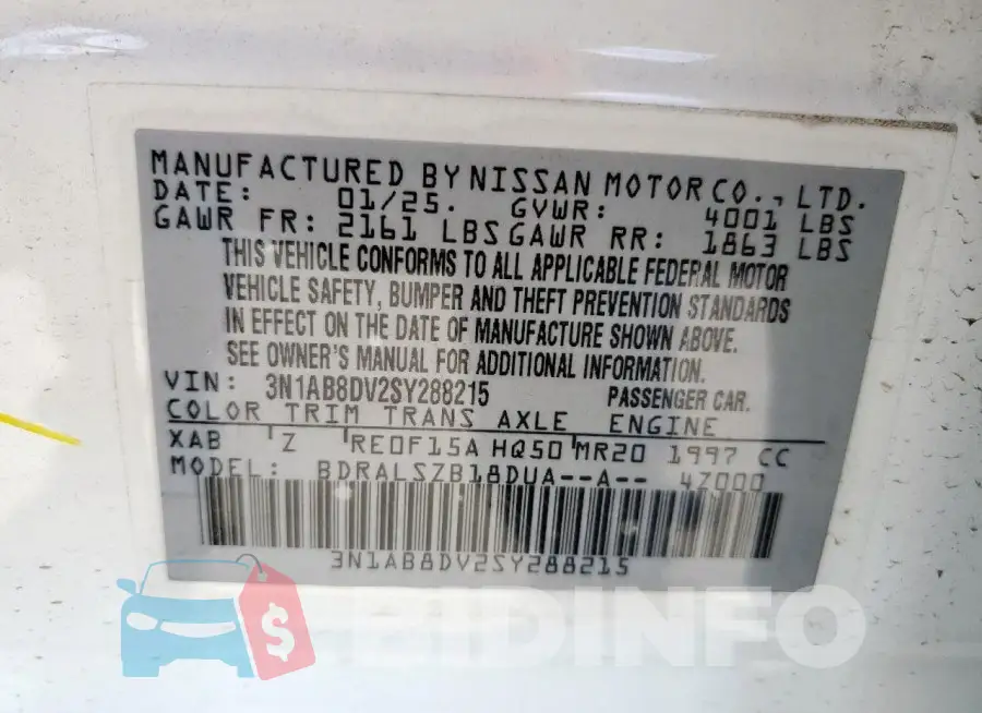 3N1AB8DV2SY288215 Photo# 12