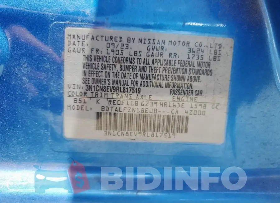 3N1CN8EV9RL817519 Photo# 12