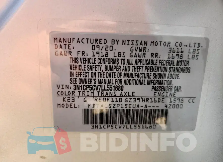 3N1CP5CV7LL551680 Photo# 13