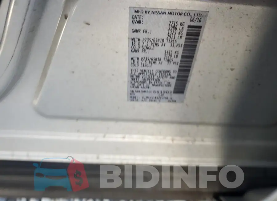 5N1AR2MM2GC663903 Photo# 14