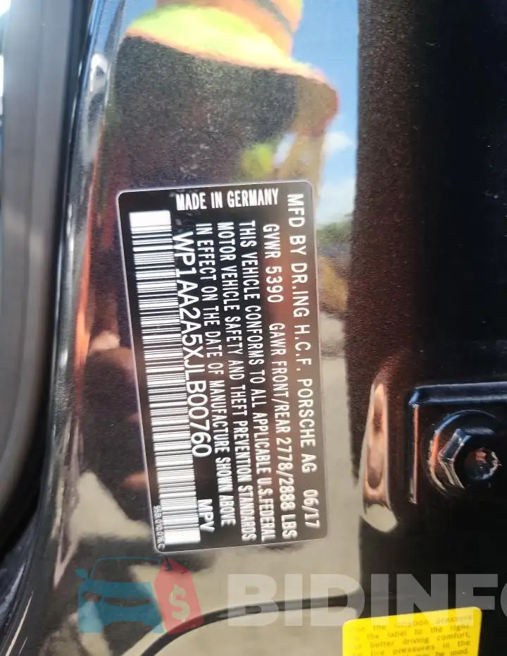 WP1AA2A5XJLB00760 Photo# 13