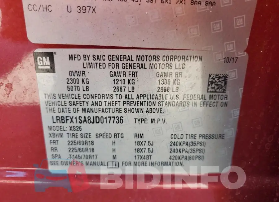LRBFX1SA8JD017736 Photo# 12