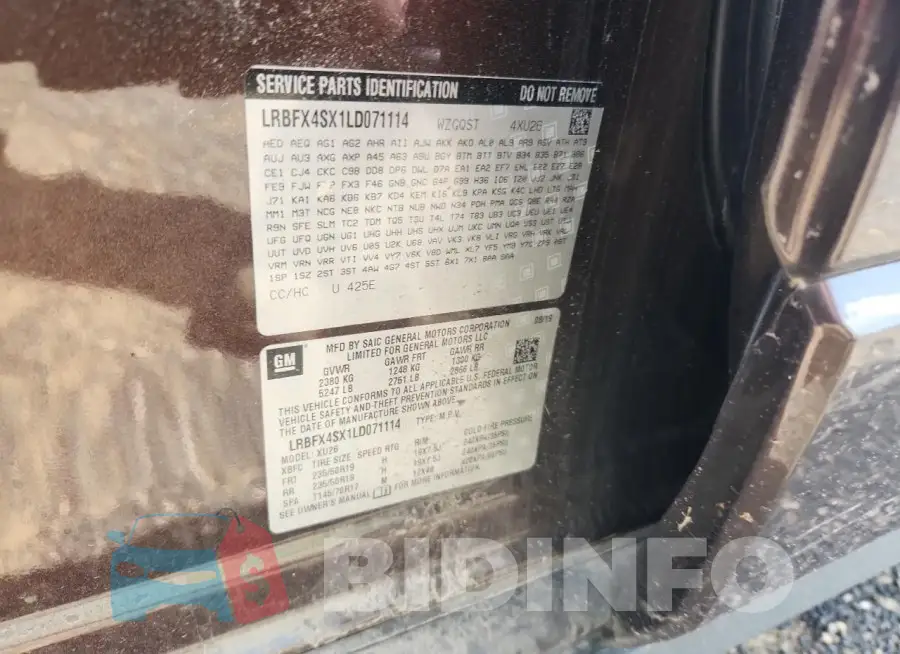 LRBFX4SX1LD071114 Photo# 13