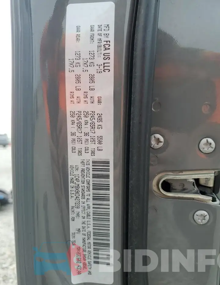 1C4PJMBX9KD427220 Photo# 14