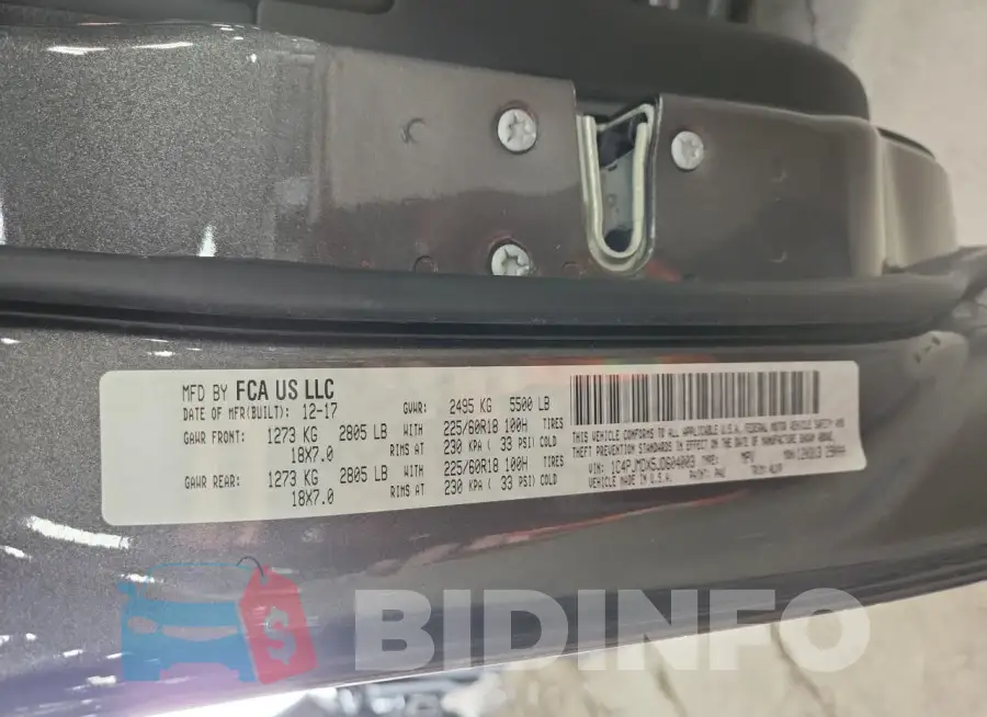 1C4PJMDX5JD604003 Photo# 14