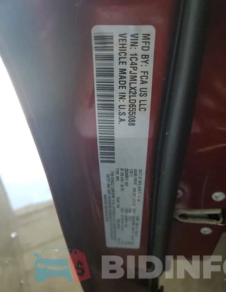 1C4PJMLX2LD655088 Photo# 14