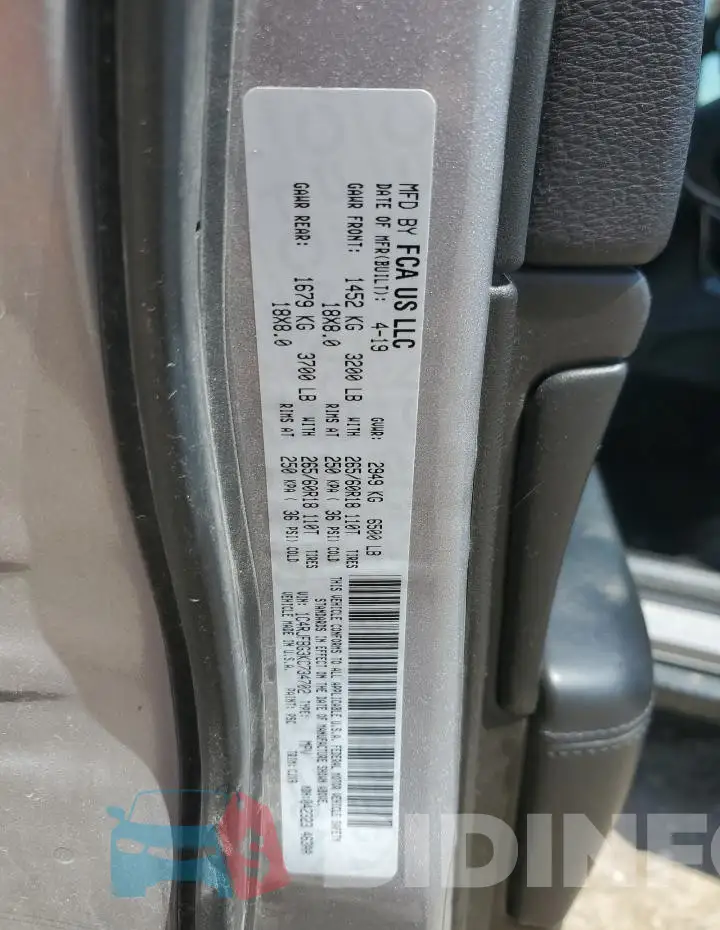 1C4RJFBG3KC734702 Photo# 13