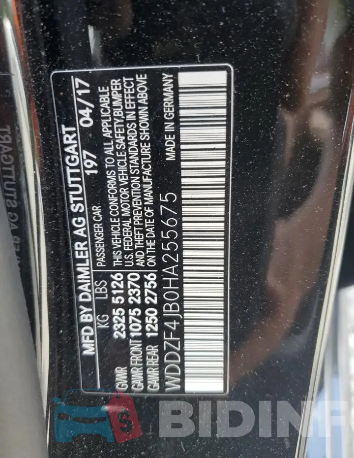 WDDZF4JB0HA255675 Photo# 12