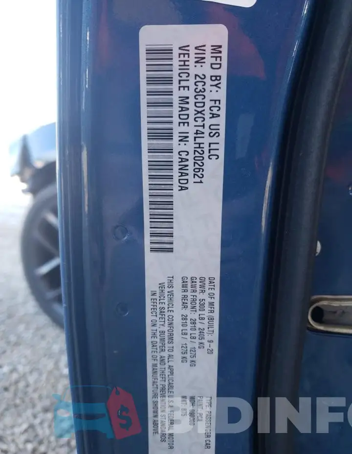 2C3CDXCT4LH202621 Photo# 13