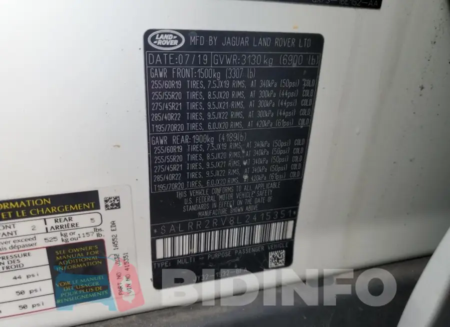 SALRR2RV8L2415351 Photo# 14