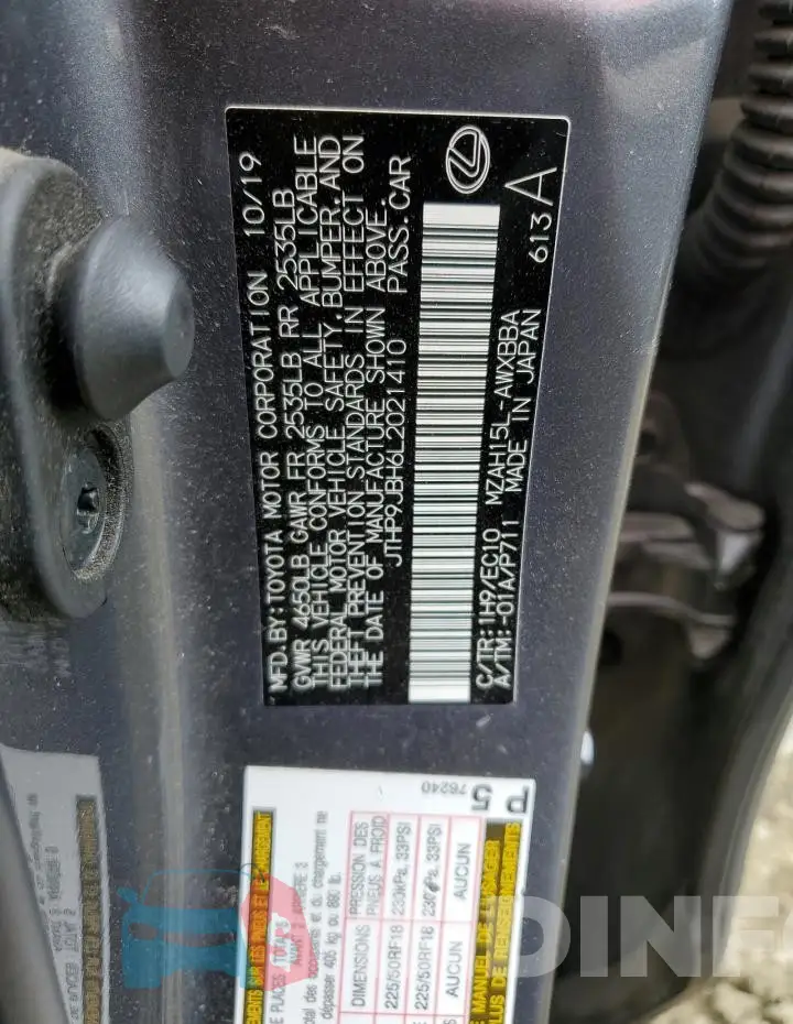 JTHP9JBH6L2021410 Photo# 14