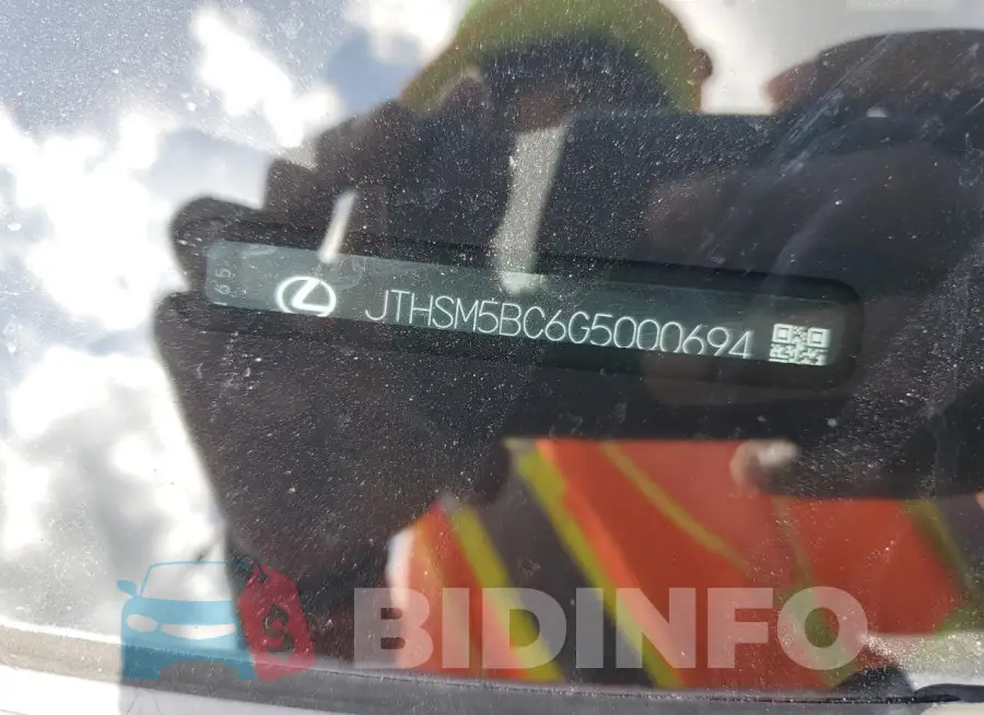 JTHSM5BC6G5000694 Photo# 12