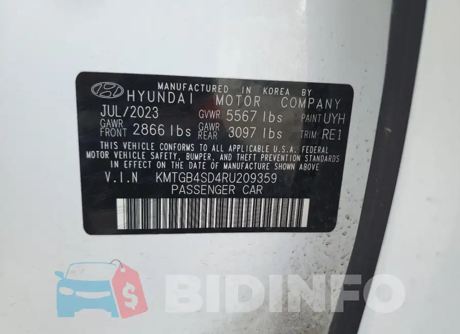 KMTGB4SD4RU209359 Photo# 13