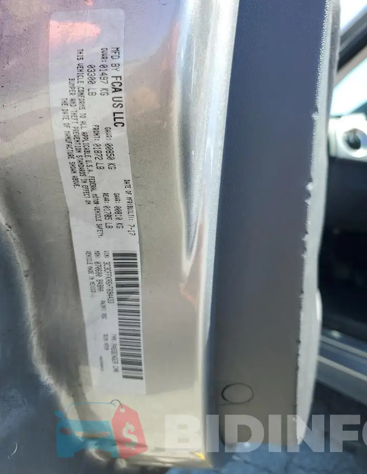 3C3CFFKR6HT694433 Photo# 12