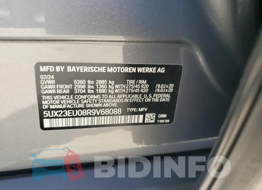5UX23EU08R9V68088 Photo# 12