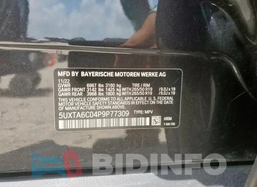 5UXTA6C04P9P77309 Photo# 14