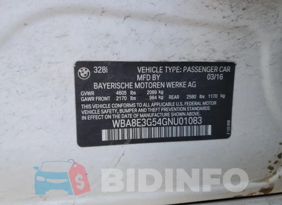 WBA8E3G54GNU01083 Photo# 12