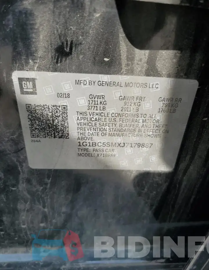 1G1BC5SMXJ7179887 Photo# 12