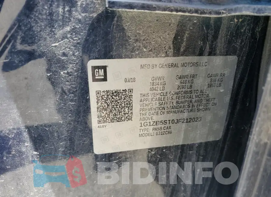 1G1ZB5ST0JF212023 Photo# 12
