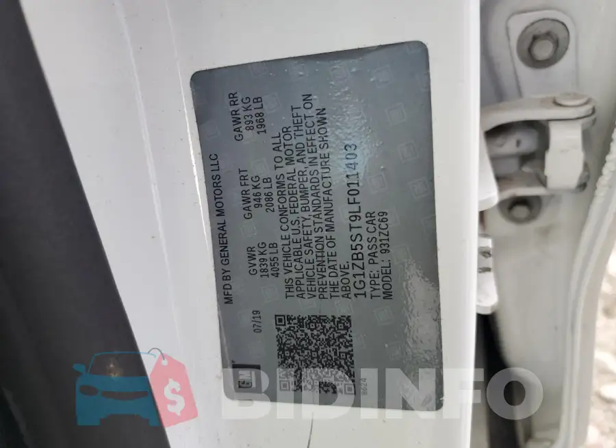 1G1ZB5ST9LF011403 Photo# 12
