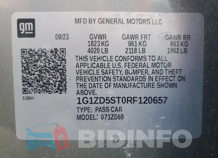 1G1ZD5ST0RF120657 Photo# 13
