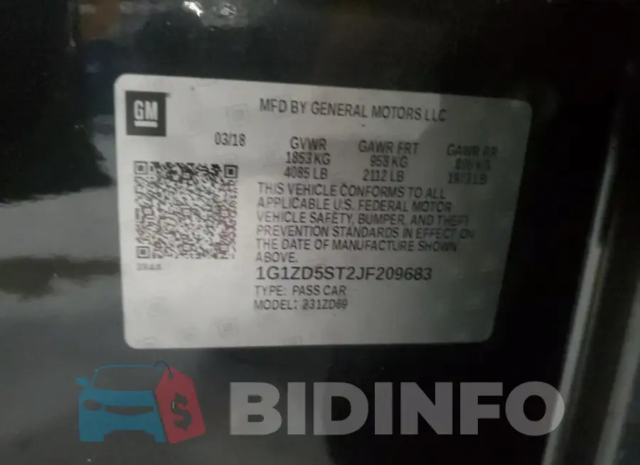 1G1ZD5ST2JF209683 Photo# 12