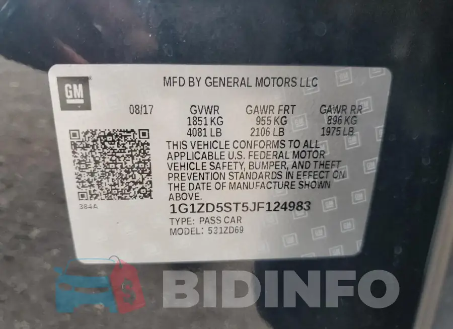 1G1ZD5ST5JF124983 Photo# 12