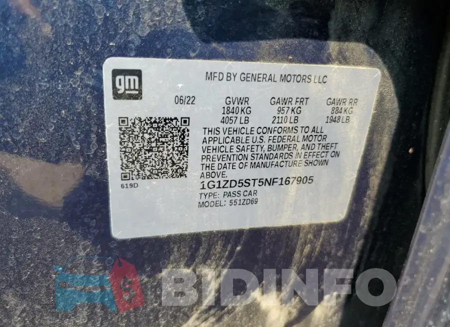 1G1ZD5ST5NF167905 Photo# 12