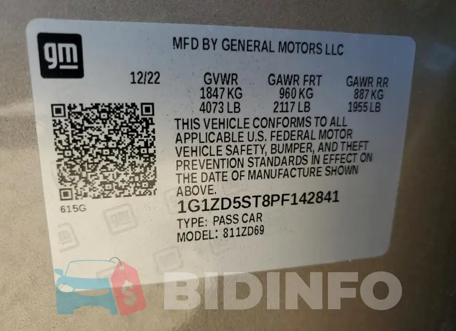 1G1ZD5ST8PF142841 Photo# 12