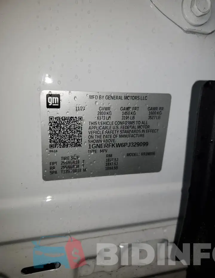 1GNERFKW6PJ329099 Photo# 13