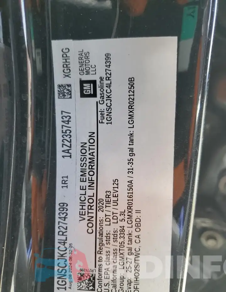 1GNSCJKC4LR274399 Photo# 13