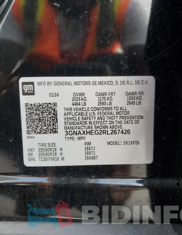 3GNAXHEG2RL267426 Photo# 12