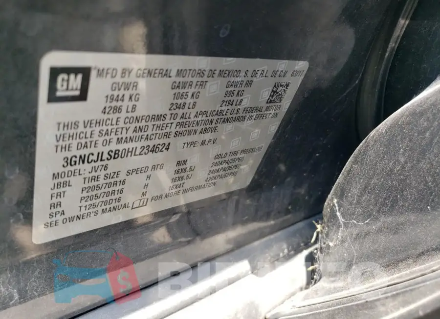 3GNCJLSB0HL234624 Photo# 12