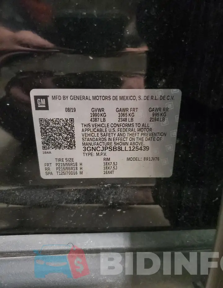 3GNCJPSB8LL125439 Photo# 14