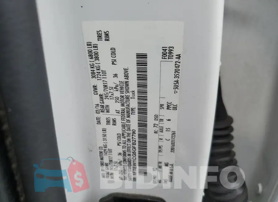 1FTEW1CG5GFB27790 Photo# 12