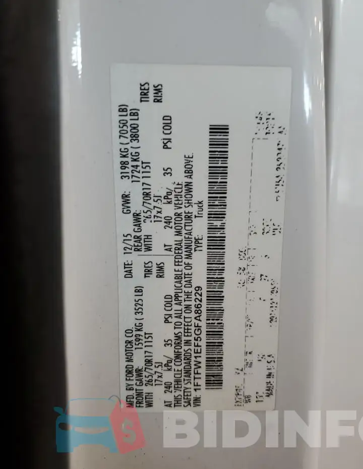 1FTFW1EF5GFA86229 Photo# 12