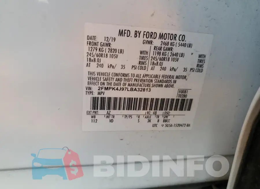 2FMPK4J97LBA32813 Photo# 13