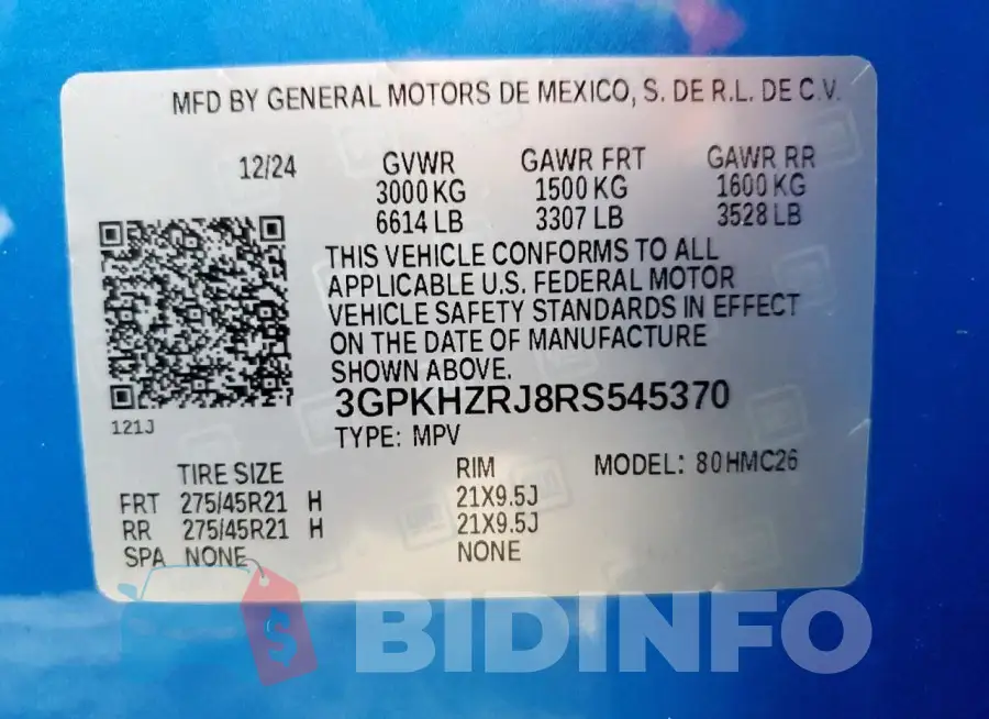 3GPKHZRJ8RS545370 Photo# 13