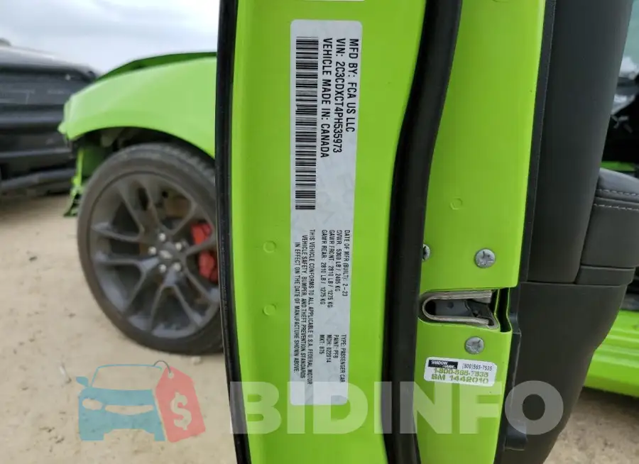 2C3CDXCT4PH535973 Photo# 13