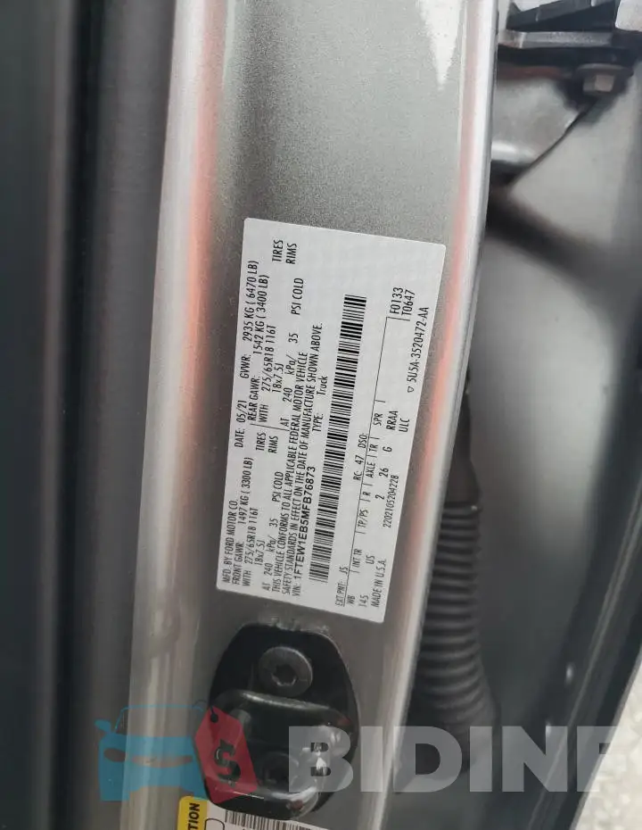 1FTEW1EB5MFB76873 Photo# 12