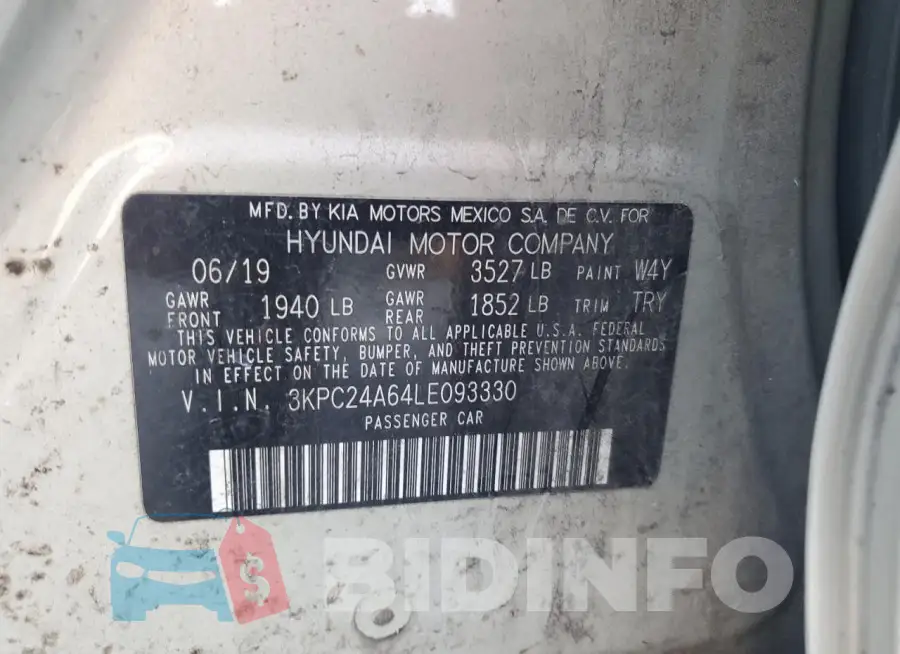 3KPC24A64LE093330 Photo# 12