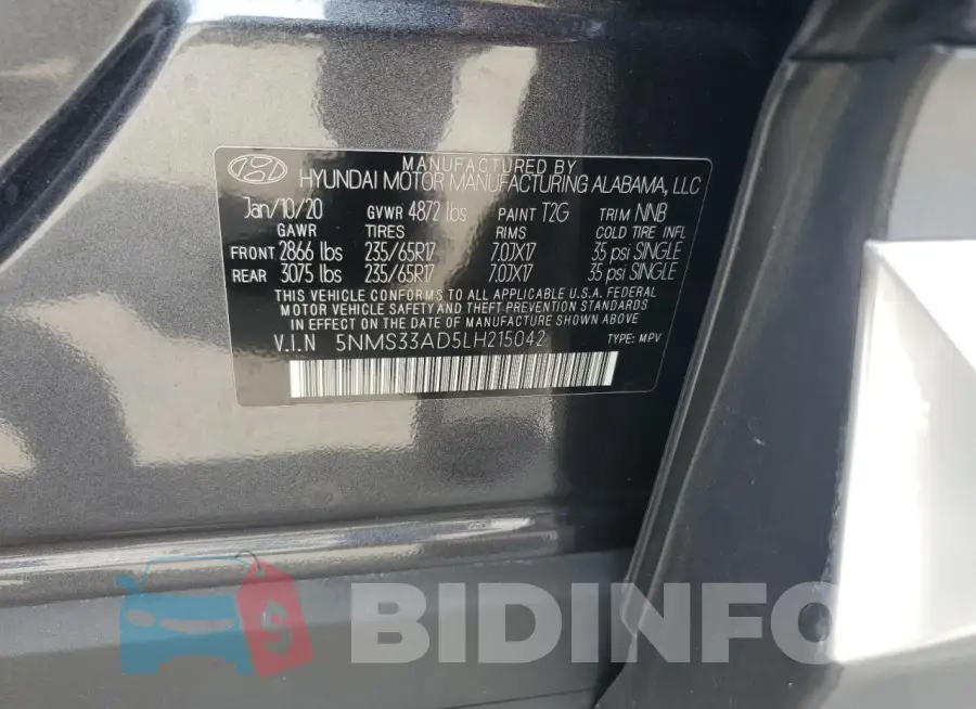 5NMS33AD5LH215042 Photo# 13