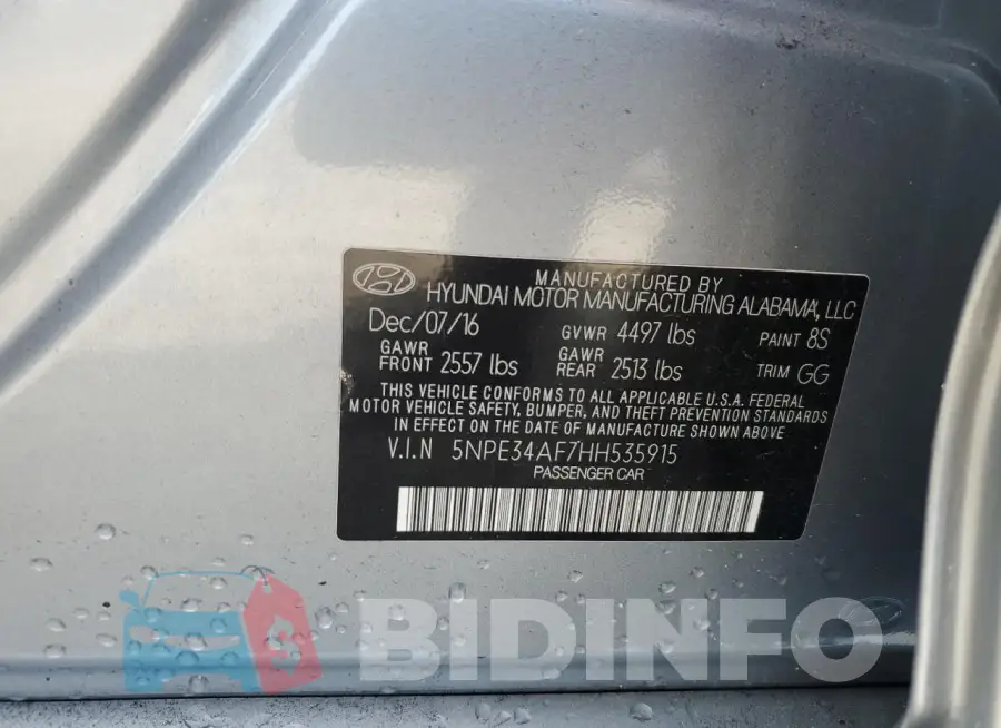 5NPE34AF7HH535915 Photo# 12