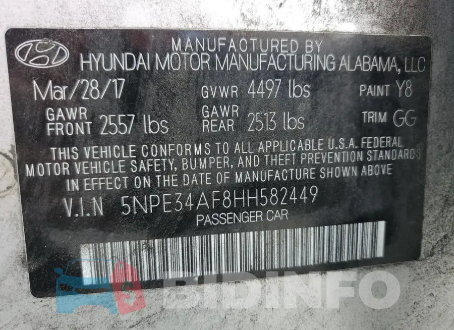 5NPE34AF8HH582449 Photo# 12