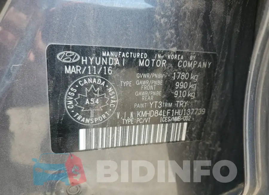 KMHD84LF1HU137739 Photo# 13