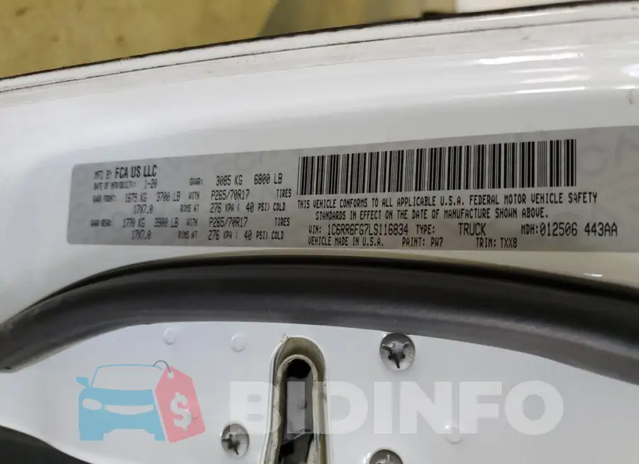 1C6RR6FG7LS116834 Photo# 12