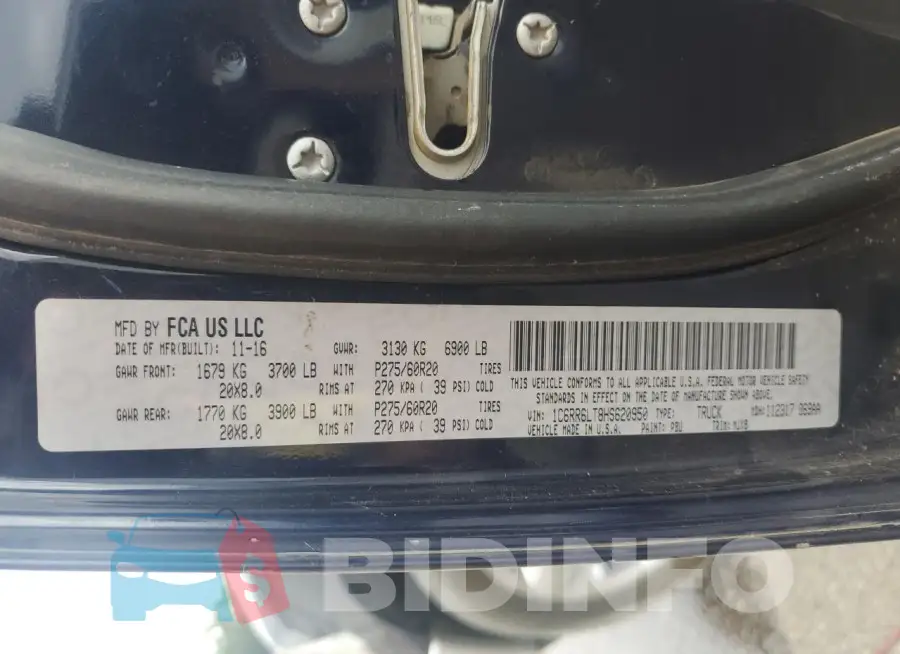 1C6RR6LT8HS620950 Photo# 13
